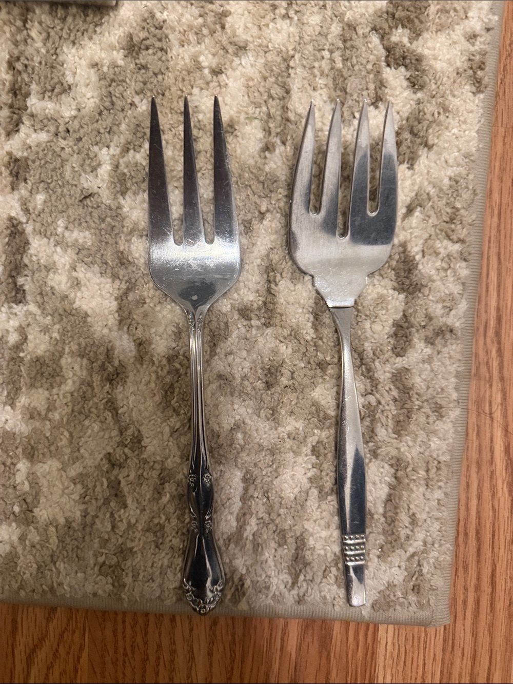 Stainless Steel Serving Forks - Stainless Steel 1 Oneida 1 Furst Germany two p